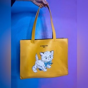 Skinny dip cat kitty tote